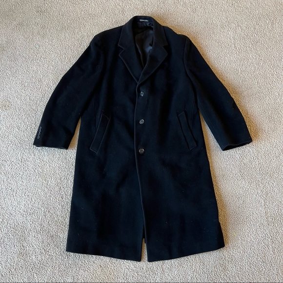 Ralph Lauren Other - Ralph Lauren Size 40-42 Men’s Black Long Dress Wool Coat Jacket